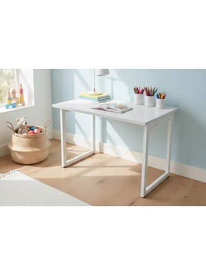 Vivense Biga Sabit Mdf Metal Ayak Çalışma Ofis Masası 60X90 cm