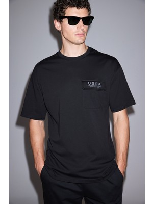 U.s. Polo Assn. Erkek Siyah Tişört 50327021-VR046