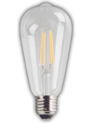 Eco Lounge 1 Adet Kendal KES505 LED Rustik Ampul 6W 2700K Gün Işığı E27 Duy