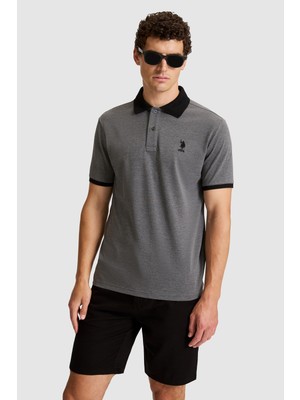 U.s. Polo Assn. Erkek Antrasit Melanj Tişört Basic 50326978-VR081