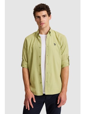 U.s. Polo Assn. Erkek Çağla Gömlek Basic 50324660-VR016