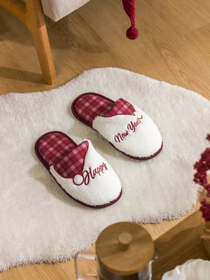 Lc Waikiki Yeni Sezon Yılbaşı Temalı Kadın Pelüş Ev Terliği