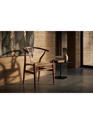 Vivense Havana Sandalye, Ceviz Ahşap, Krem Kumaş