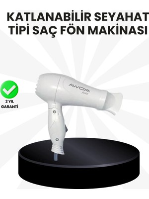 Uravas Store Taşınabilir Fön Makinesi Katlanır Gövde Enerji Tasarruflu