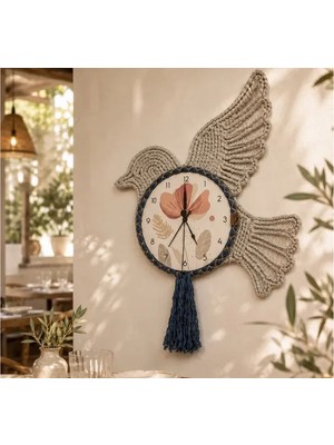 Vivense Bird Beyaz Duvar Saati