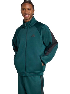 Adidas M Stadıum Tt Lacivert Erkek Fermuarlı Sweatshirt