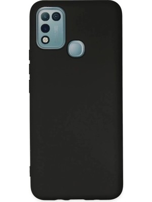 Uravas Store Infinix Hot 10 Play Kılıf Nano Içi Kadife Silikon - Siyah