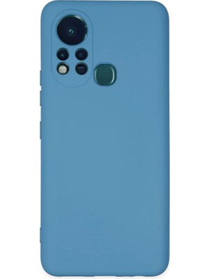 Uravas Store Infinix Hot 11S Kılıf Nano Içi Kadife Silikon - Mavi