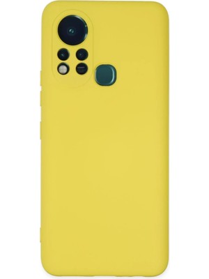 Uravas Store Infinix Hot 11S Kılıf Nano Içi Kadife Silikon - Sarı