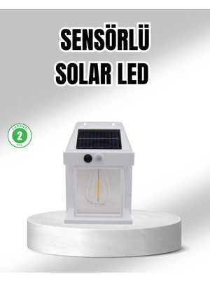 Valor Güneş Enerjili Dış Mekan Sensörlü Duvar Lambası IP65 Su Geçirmez