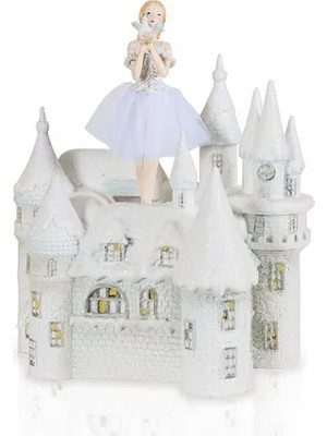 Vivense The Mia Prenses Şatosu LED Işıklı Müzik Kutusu 30X26X19CM
