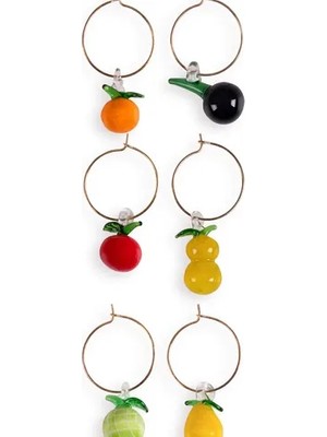 Vivense The Mia Figürlü Wine Charm Seti  6 Lı