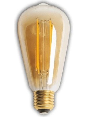 Eco Lounge 1 Adet Kendal KES615 LED Rustik Ampul 8W 2700K Gün Işığı E27 Duy