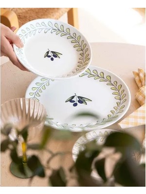 Vivense The Mia Olivos Yemek Tabağı 6lı Set 20 cm OVS0012