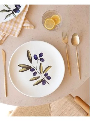 Vivense The Mia Olivos Servis Tabağı 6lı Set 26 cm OVS0003