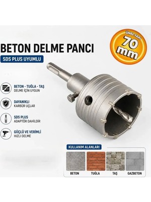 Boss BOSS-81869 Sds Plus Beton Delme Pancı 70 mm Beton Duvar Delme Panç