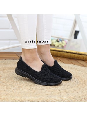 Nesil Shoes Dvm 901 Siyah Anatomik Esnek Kadın Yürüyüş Ayakkabısı