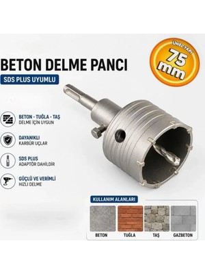 Boss BOSS-81870 Sds Plus Beton Delme Pancı 75 mm Beton Duvar Delma Panç