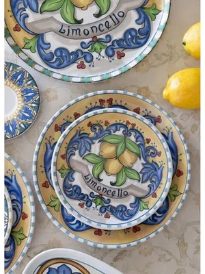 Vivense The Mia Limoncello Pasta Tabağı 6lı Set 19 cm