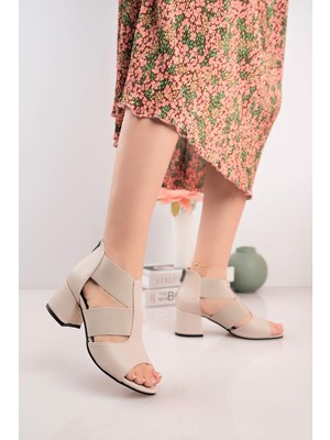 Nesil Shoes Conf 116 Ten Fermuarlı Yazlık Kadın Ayakkabı