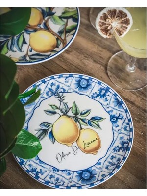 Vivense The Mia Odore Di Limone Pasta Tabağı 6lı Set 19 cm ODL0001