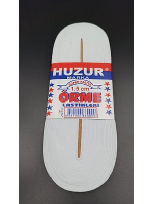 Renas Store Beyaz - 1.5cm Paça Lastik Yassı Gniş 10MT.