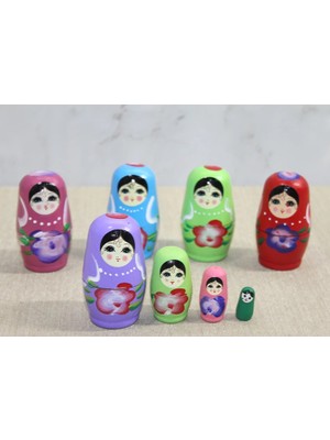 Renas Store 4'lü Ahşap Matruşka ALK3814