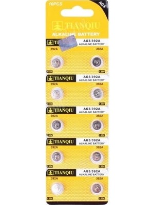 Renas Store Tıanqıu Ag3 LR41/392 Alkalin 10'lu Düğme Pil