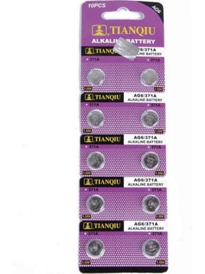 Renas Store Tıanqıu Ag6 LR920/371 Alkalin 10'lu Düğme Pil