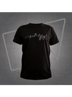 Herşey Nota Senfoni Siyah Tshirt Unisex