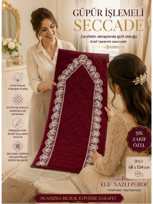 Elif Nazlı Perde Seccade-Güpürlü-Çeyizlik