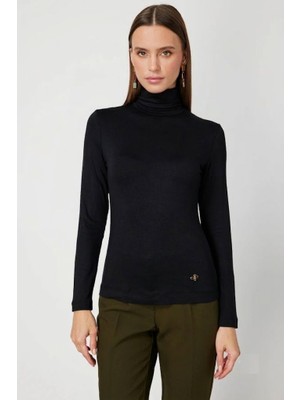 On Triko Balıkçı Yaka Basic Bluz 61433-26K