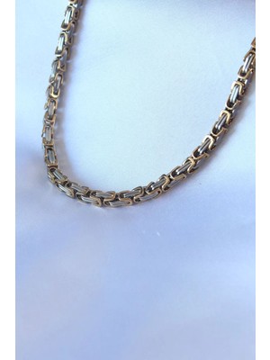 Renas Store 316L Çelik Mix Renk Kral Zincir Model Erkek Kolye - TJ-ERK1321