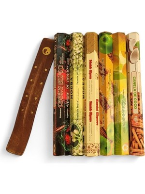 Hedea Dragon Blood, Mogra, Sandal Mysore, Apple, Lemon, Coconut 6X20 Tütsü-Hediyeli