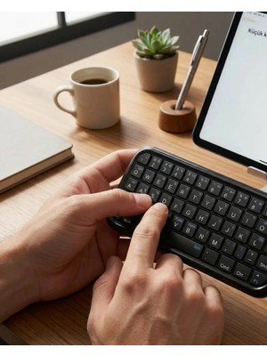 İntora Taşınabilir Mini Klavye Şarjlı Klavye