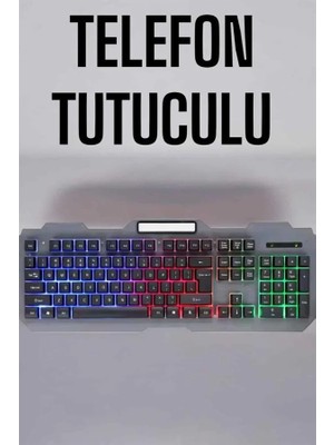 İntora Q Klavye Rgb Işıklı Klavye Mouse Seti Kablolu Mouse Hediyeliş