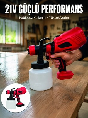 İntora 800 ml Geniş Hazne ile Kesintisiz Boya Uygulaması