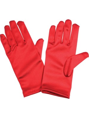 Renas Store Mey Ithalat® Kırmızı Renk Likralı 23 Nisan 29 Ekim 19 Mayıs Gösteri Bando Eldiveni 10 Çift ( 20 Adet )