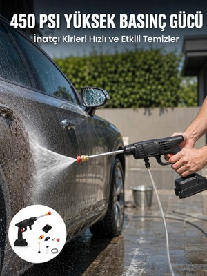 İntora Taşınabilir Basınçlı Yıkama Tabancası Köpük Şişeli