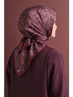 Armine Sura Ipek Eşarp Bordo