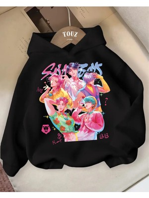 Touz Moda Young Kpop Demon Hunters Saja Boy 3 Iplik Kalın Sweet Hoodie