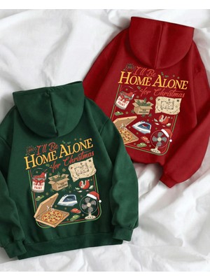 Touz Moda Merry Christmas Oversize Kapüşonlu Sweatshirt Hoodie