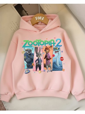 Touz Moda Young Zoo 3 Iplik Kalın Sweet Hoodie