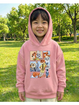 Touz Moda Young Zoo 3 Iplik Kalın Sweet Hoodie