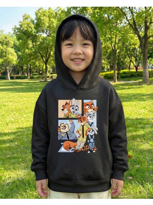 Touz Moda Young Zoo 3 Iplik Kalın Sweet Hoodie
