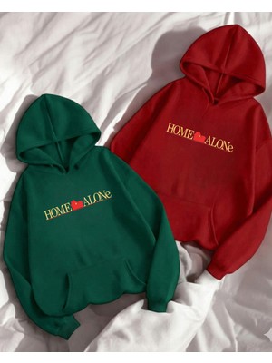 Touz Moda Merry Christmas Oversize Kapüşonlu Sweatshirt Hoodie