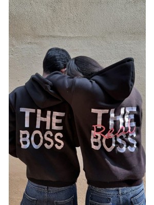 Touz Moda Couple Love Design Kapüşonlu Sweatshirt (Tekli Satılmaktadır)