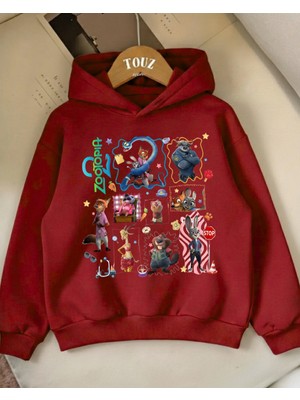 Touz Moda Young Zoo 3 Iplik Kalın Sweet Hoodie
