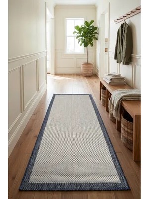 Vivense Fresco Ekru Lacivert Sisal Yolluk 23745Y, 100X150