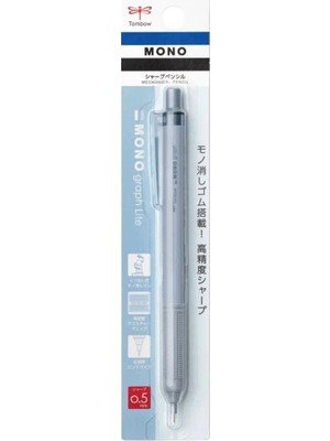 Tombow : Mono Graph Lite : Mekanik Kurşun Kalem : 0,5 mm : Gri Mavi
